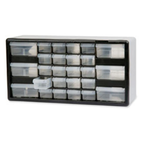 Homecare Products Stackable Cabinet- 26 Drawers- 20in.x6-.38in.x10-1.332in.- Black-Gray HO528784